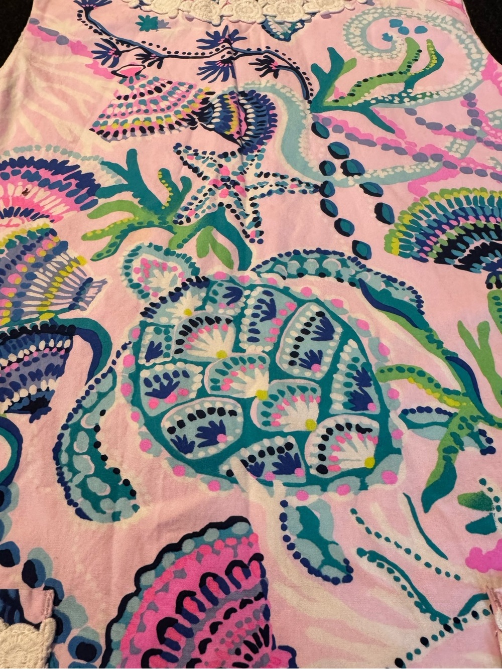 Lilly Pulitzer Girls Little Lilly Shift Dress - Mermaid For You - Size 8 - Picture 3 of 4
